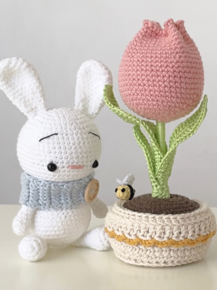 tulipán crochet by Yaya